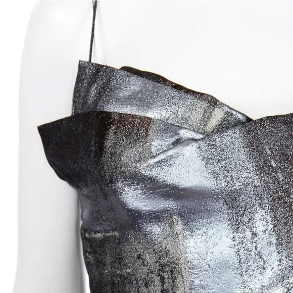 Bill Blass New York luxury architectural silver vintage structured cocktail 💍 - Picture 9 of 9